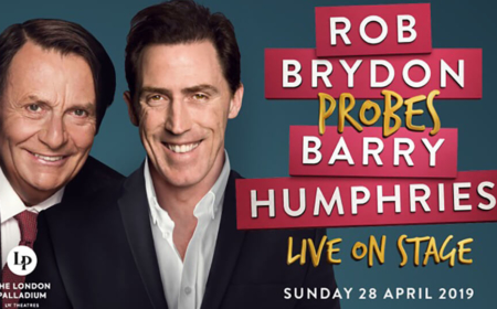 ROB BRYDON TO PROBE BARRY HUMPHRIES LIVE ON STAGE